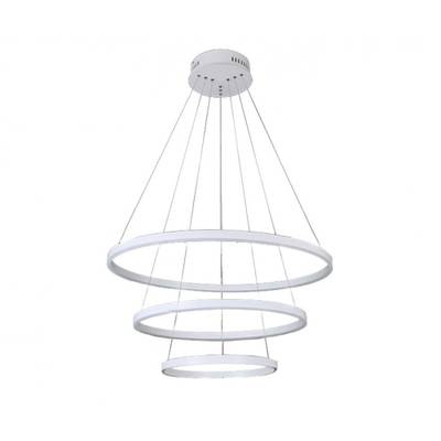 08223,01A(4000K) Люстра диммируемая Тор белый d80+60+40 h150 Led 110w (4000K)