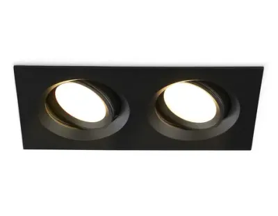 Светильник встраиваемый TN1146/2 BK черный IP44 GU5.3/2 180*95*38