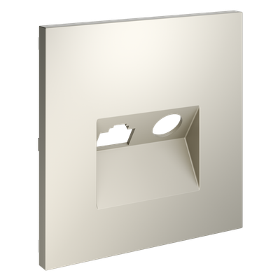 VLS002703 Накладка для розетки TV+RJ45 кат. 6, S70 (кашемир). (ТМ Maytoni)