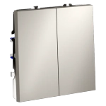 VLS020103 Выключатель встраиваемый VOLTUM S70 двухклавишный 10А, (кашемир). (ТМ Maytoni)