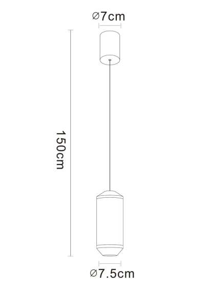Точечный подвесной светильник Arte lamp OMICRON A1134SP-7PB, 1хLED