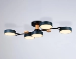 Подвесной светодиодный светильник FL4835/5 BK черный 3000K-6400K 70W 830*400*160 (ПДУ ИК)