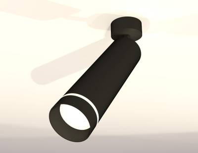 Комплект поворотного светильника XM6356003 SBK/FR черный песок/белый матовый MR16 GU5.3 (A2210, C6356, N6229)