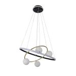Подвесная люстра Orbium 4184-6P, 4*G9LED*10W+ LED*70W + LED*20W, 4050LM, 3000-6000K. ТМ F-Promo