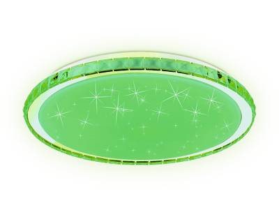 Светодиодный светильник c подсветкой RGB FF501 CH хром 60W 3000-6400K D400*70 (ПДУ ИК)