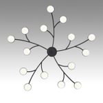 8117/15 COMFI LN25 черный, металл Люстра LED GX53 15*7W 220V TORINA