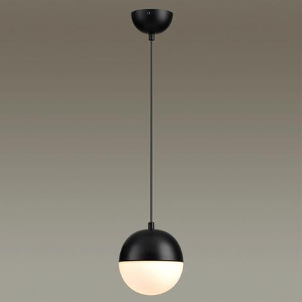 4958/1 PENDANT ODL22 393 черный/металл/белый/стекло Подвес E27 1*40W PINGA