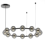 5041/120L L-VISION ODL24 545 черн./золото/дымчатый/металл/стеко Люстра LED 120W 4000К 9364Лм TRONI