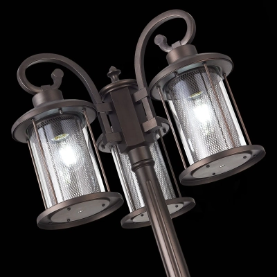 SL080.425.03 Светильник уличный наземный ST-Luce Темный кофе/Прозрачный, Темный кофе E27 3*100W