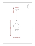 Подвесной светильник Arte Lamp FIORATO A2442SP-10PB, 1хLED