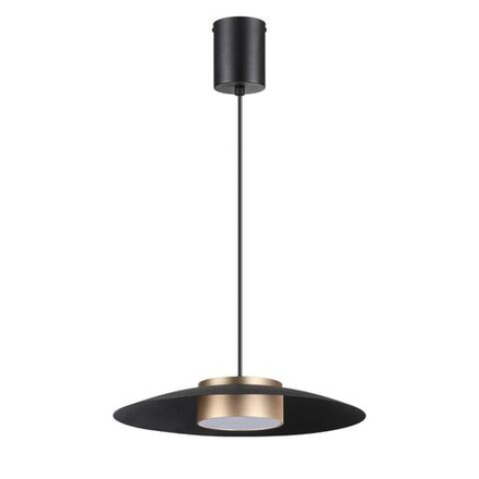 358591 OVER NT21 440 черный/золото Светильник накладной светодиодный, провод 2м IP20 LED 4000K 18W 220-240V PILZ