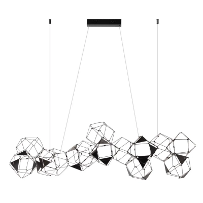 5087/64L L-VISION ODL25 293 черный хром/металл Люстра LED 64W 4000K 3800Лм TRELLIS