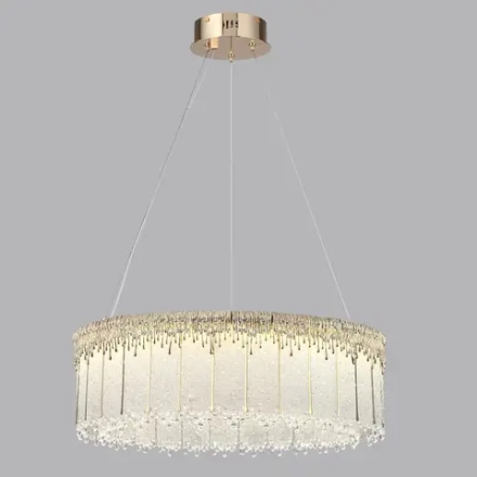 5091/80L L-VISION ODL25 555 золотой/стекло Люстра LED 80W 3700K 6796Лм CLEO
