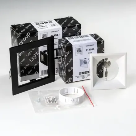 D51706WMOD Светильник DOMINO QUADRO под LED модуль/лампу МR16 (214517+214506+214006)