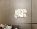 Настенный светильник с хрусталем TR5175 CH/CL хром/прозрачный E14 max 40W 275*165*155