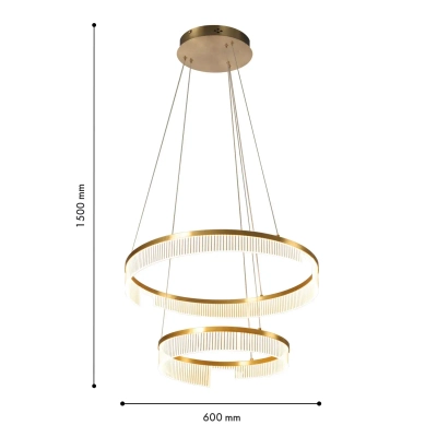 Подвесная люстра Secrecy 4678-6P, LED*50W, 3100LM, 3000K, IP20. ТМ F-Promo
