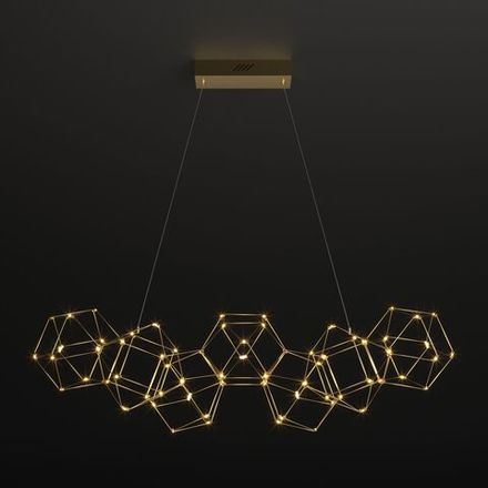 Подвесная светодиодная люстра 90168/7 медь