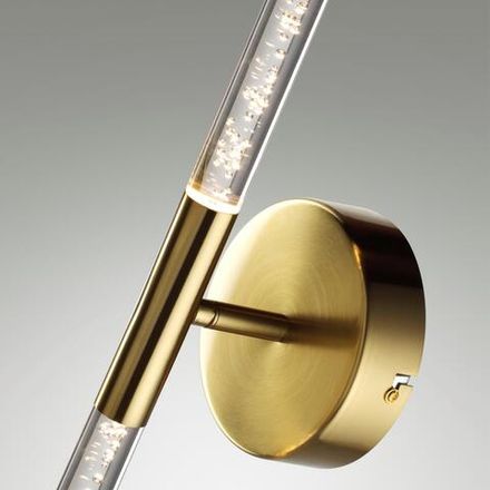 4369/10WL HIGHTECH ODL23 235 полированное золото/акрил с пузырьками Настенный св-к IP20 LED 8W 315Лм 3000K SPARKY