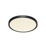 7662/24L MITRA LED SN 56 Светильник пластик/белый/черный LED 24Вт 3000/4000K D300 IP40 OMEGA BLACK