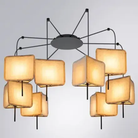 Подвесная люстра Arte Lamp TRIXIE A7084SP-8BK, 8хE14