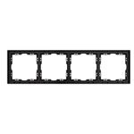 Рамка пластиковая FRM-NOBE-SFPL-4-BK (Arlight, -)