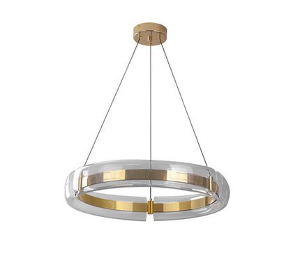 08001-70,33 Подвес диммируемый Риколь золото d70 h100 Led 160W (3000-6000K) с пультом ДУ
