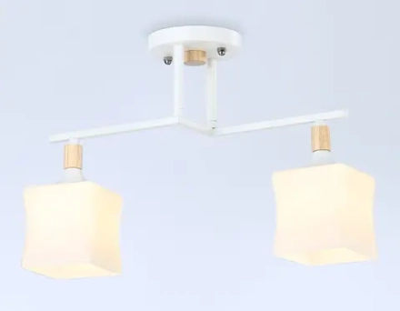 Светильник подвесной TR9484/2 WH/FR белый/белый матовый E27/2 max 40W 405*175*280