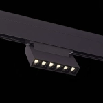 ST364.436.06 Магнитный трековый светильник Черный LED 1*6W 3000K 532Lm Ra>80 36° IP20 L120xW22xH108 48V