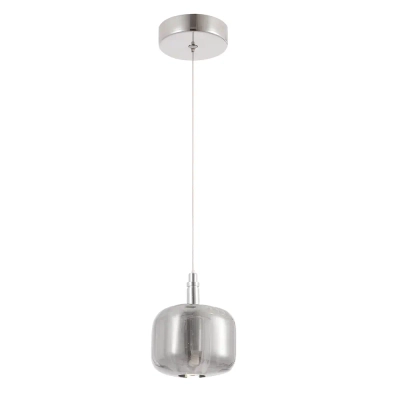 Светильник подвесной Crystal Lux BOX SP1 CHROME/SMOKE 1271/201