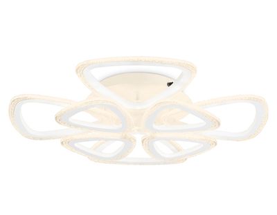 Светильник потолочный светодиодный с пультом FA4515/4+4 WH белый 106W 4200K/3000K/6400K D640*125 (ПДУ ИК)