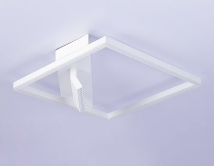 Потолочный светодиодный светильник FL51463/1+1 WH белый 70W 3000K-6400K+4200K 500*500*110 (ПДУ РАДИО 2.4G)