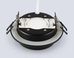 Светильник встраиваемый TN6735 BK черный IP44 GX53 D110*57