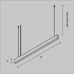 Подвесной светильник BASIS 2700-3000-4000K 36Вт 90° P070PL-2.7-3-4K-W. TM Maytoni