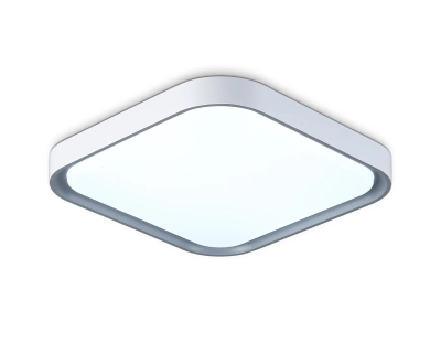 Потолочный светодиодный светильник FZ1250 WH/GR белый/серый 18W 5000K 250*250*60 (Без ПДУ)