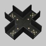 Коннектор питания X-образный Elasity, TRA160CX-11B. TM Maytoni