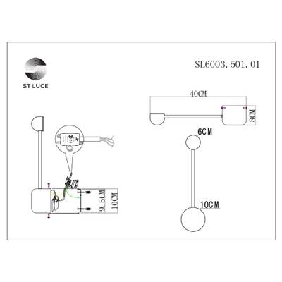 SL6003.501.01 Светильник настенный ST-Luce Белый/Белый LED 1*4W 4000K