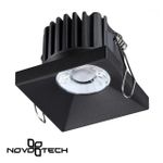 358481 SPOT NT21 284 черный Светильник встраиваемый IP44 LED 3000K 10W 100-265V METIS
