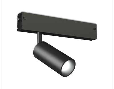 Светильник светодиодный трековый для шинопровода Magnetic 220V GL1610 BK черный IP20 7W 4200K 220V 36° D35*80 (Без ПДУ)
