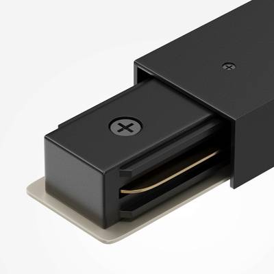 Прямой коннектор питания с вводом питания Unity черный, TRA001CB-11B. TM Maytoni