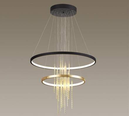 3901/63L L-VISION ODL20 377 золотистый/стекло/металл Подвесной светильник LED 4000K 63W 220V MONICA