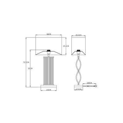 Декоративная настольная лампа Arte Lamp VEIL A5061LT-1PB, 1хE27