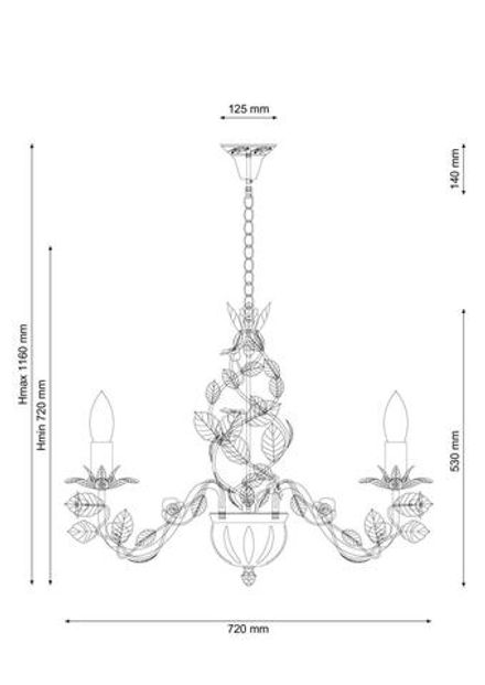 Люстра Lucia Tucci Fiori di rose 185.8