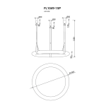 Подвесная люстра Secretum FL1049-15P, LED