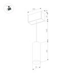 Светильник MAG-SPOT-HANG-25-R30-5W Warm3000 (BK-GD, 45deg, 24V) (Arlight, IP20 Металл, 3 года)