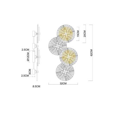 Декоративная подсветка Arte Lamp AJOUR A1258AP-4PB, 4хLED