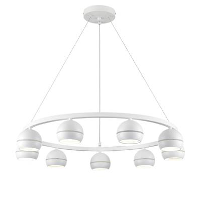 8254/9 COMFI LN25 белый металл Светильник подвесной LED GX53 8*7W 220V LUAZANA