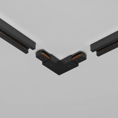 Угловой коннектор питания с вводом питания Unity черный, TRA001CLB-11B. TM Maytoni