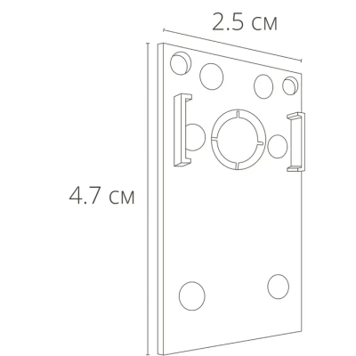 Коннектор-заглушка для магнитного шинопровода Arte Lamp LINEA-ACCESSORIES A482133