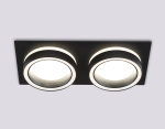 Светильник накладной точечный TN52424/2 BK/FR черный/белый матовый GX53 max 12W 210*105*45