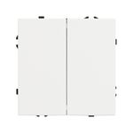 Механизм выключателя двухклавишный проходной SWT-NOBE-MKP2-SFPL-WH (230V, 10A) (Arlight, -)